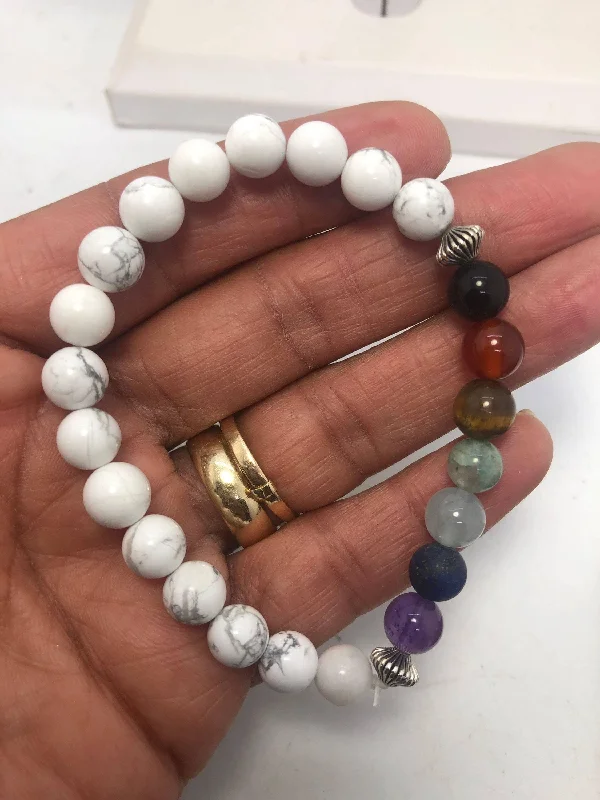 women luxury cuff bracelets -Pick your Gemstone  Chakra Stretchy Bracelet