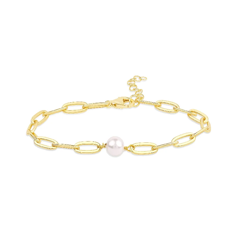 women vintage-style bangles -THE PEARL REDA LINK BRACELET