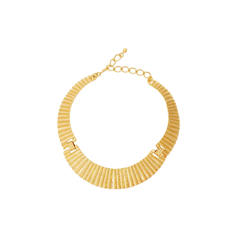 women luxury necklaces -Tapered Gold Collar Necklace