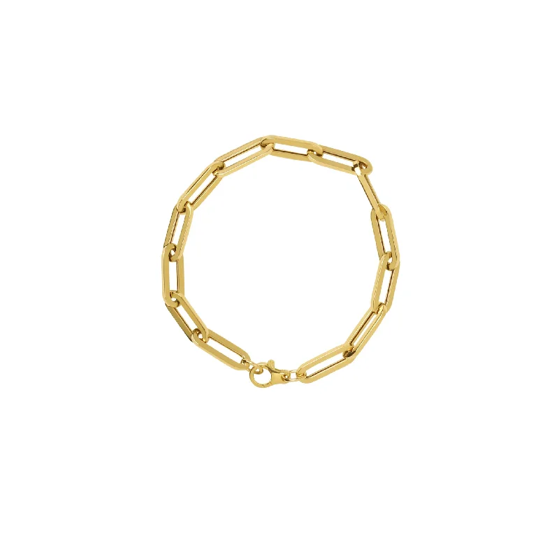 women stackable bangles -Dev Gold Link Bracelet