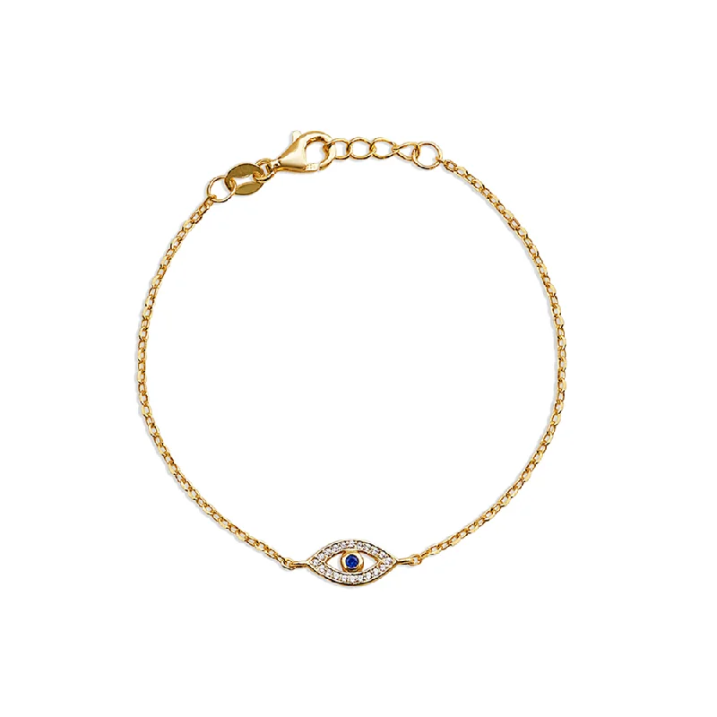 women bracelet bangles sets -THE SINGLE EVIL EYE BRACELET