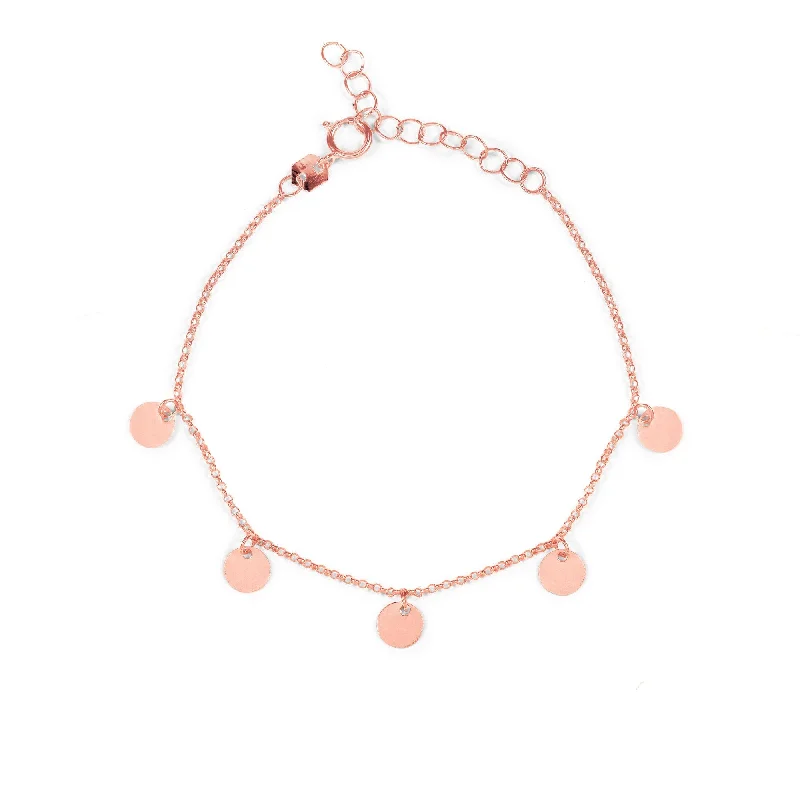 women luxury cuff bracelets -Mini Moons Rose Gold Bracelet