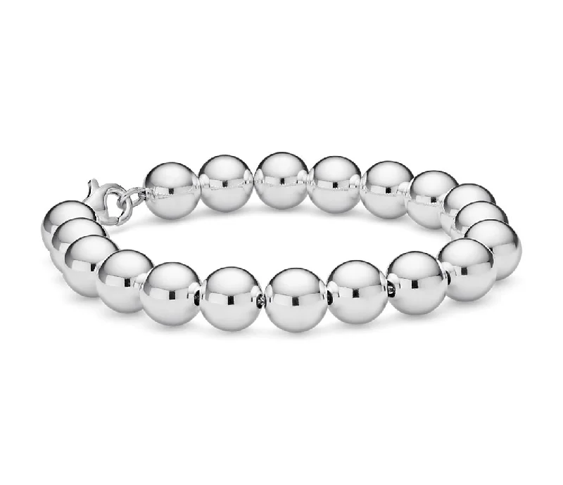 women multicolor bangles -Sterling Silver Ball Bracelet