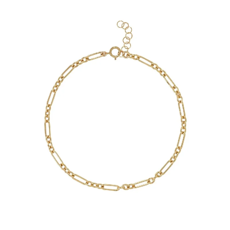 women bangles sets -Sleek Gold Chain Bracelet