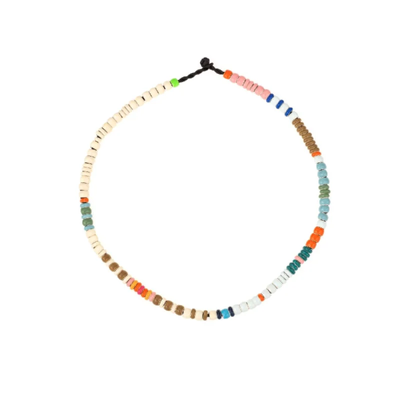 women spiral necklaces -Bead Party Enamel Boardwalk Necklace