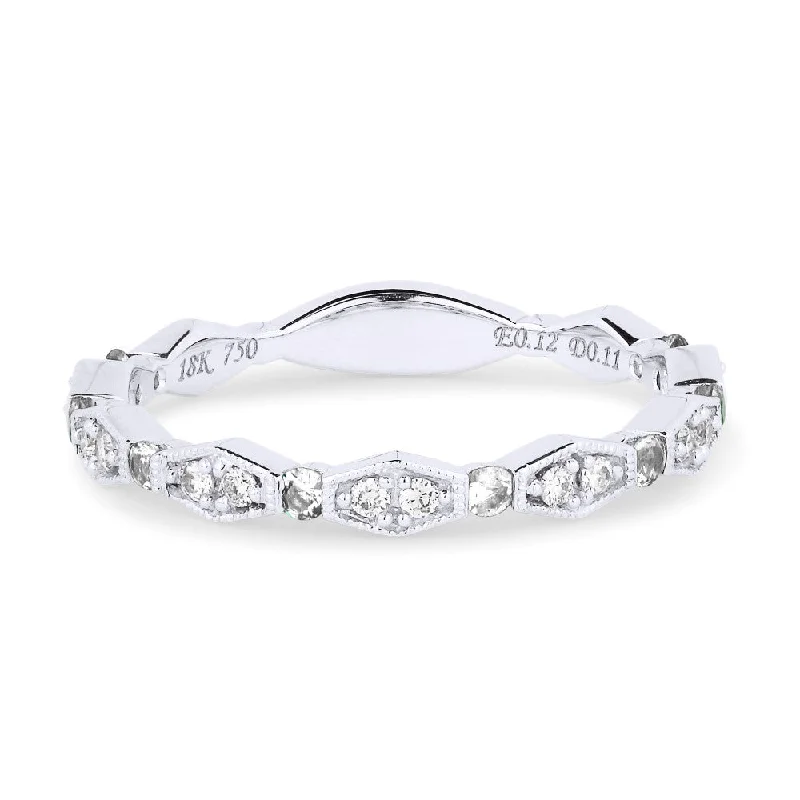 women luxury engagement rings -14K White Gold,white Diamond Ring