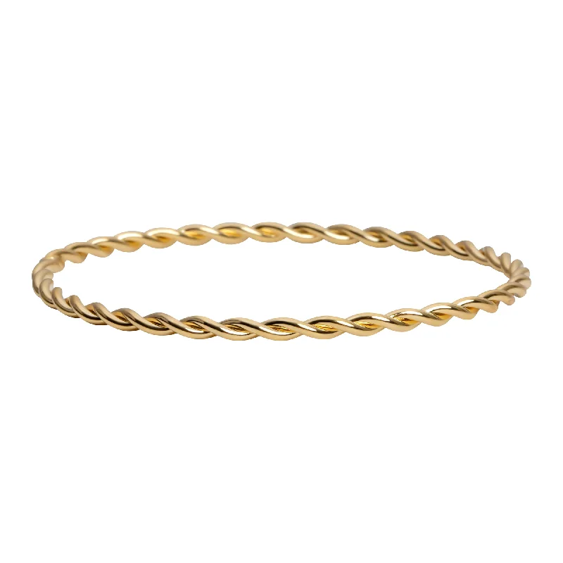 women heart-shaped bracelets -THE THIN ROPE BANGLE BRACELET