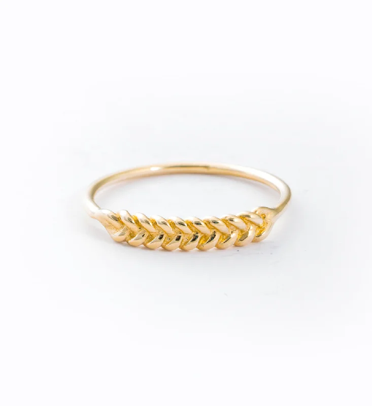 women solitaire rings -Braided Ring