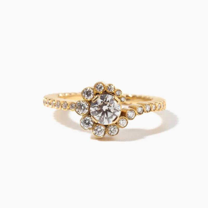 women handmade rings -Celestine de Diamant Ring