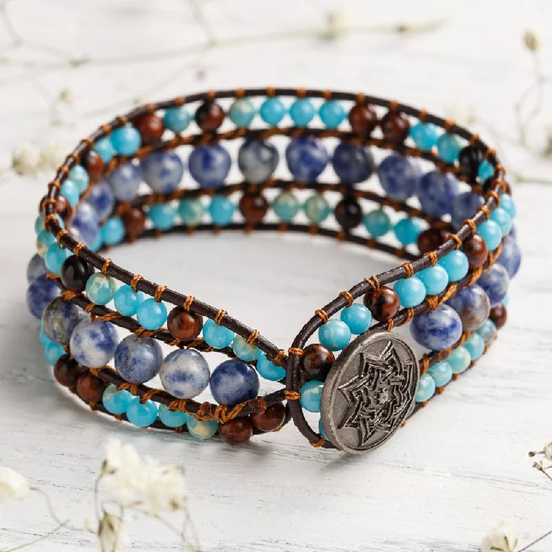 women luxury bangles -Earth & Sky Mandala Bracelet