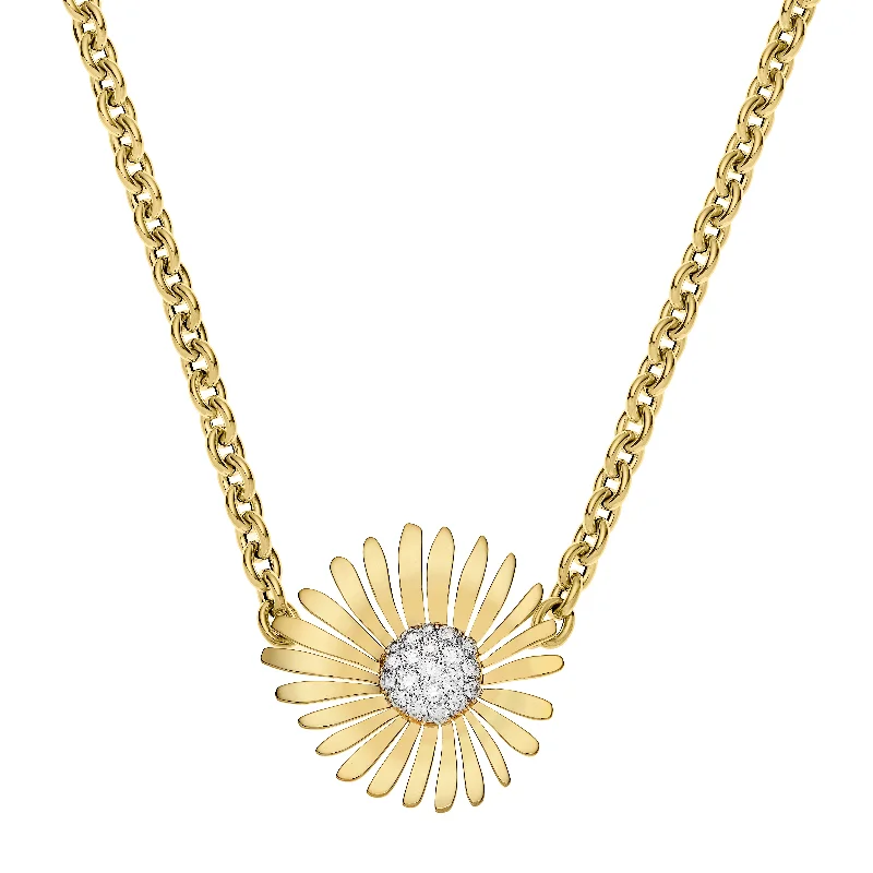 women modern necklaces -Signature Daisy Necklace