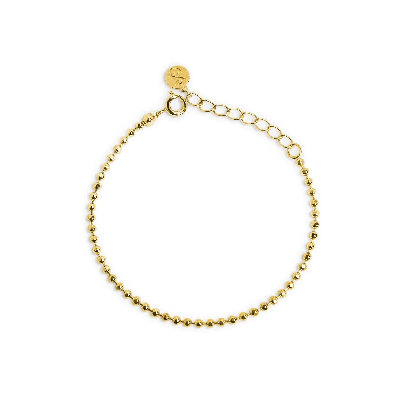 women smooth bangles -Pebbles Gold Bracelet