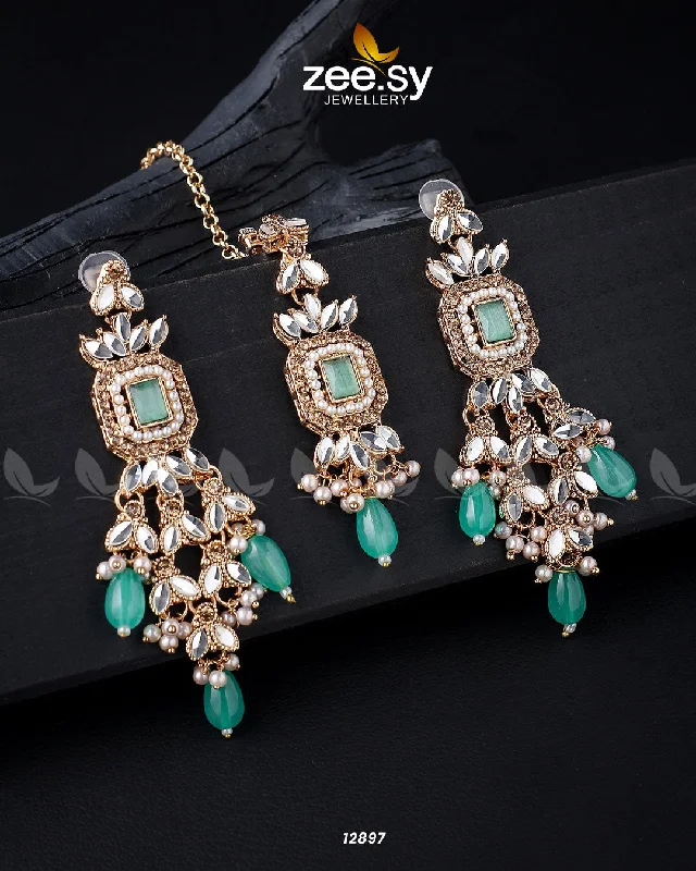 women pearl drop earrings -Dictamnus Earrings