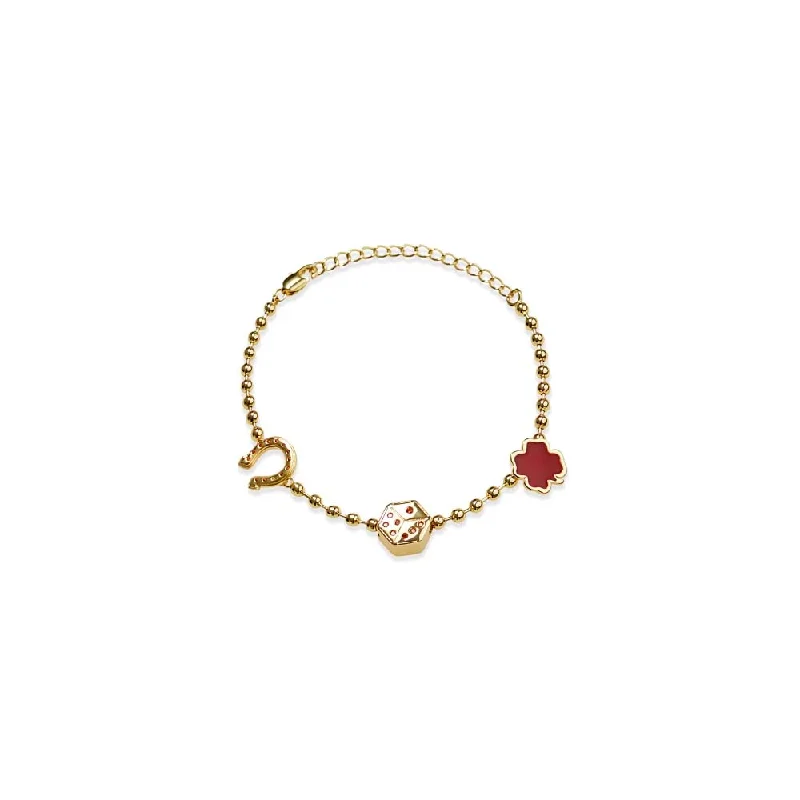 women oversized bangles -WML Charm Bracelet (Wish Me Luck x The M Jewelers)