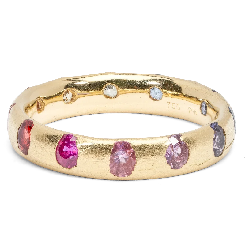 women classic solitaire rings -Rainbow Celeste Ring - Size 7 - 11543