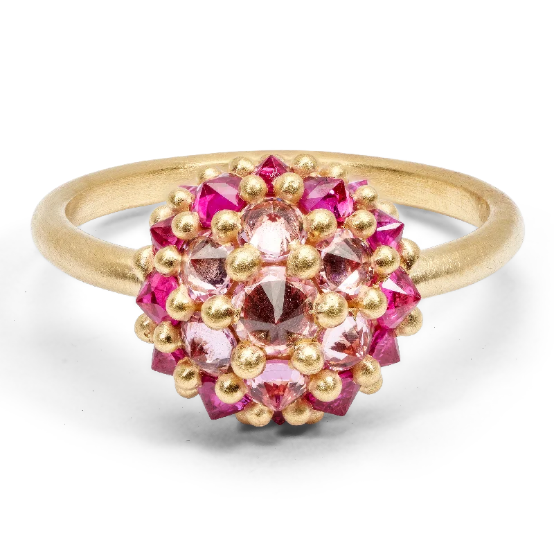 women designer rings -Medium Pink Sputnik Ring - Made to Order