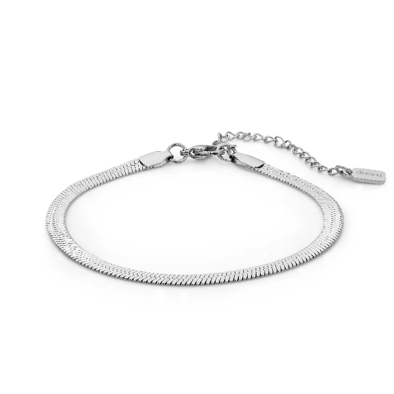 women stackable bangles -Snake bracelet silver