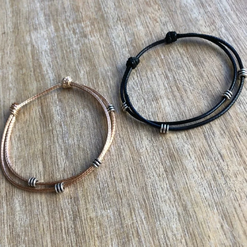 women oval bangles -Turner, Couple Bracelets, Waterproof His and her Bracelet, Gold and Black Matching Bracelet Set WC001150