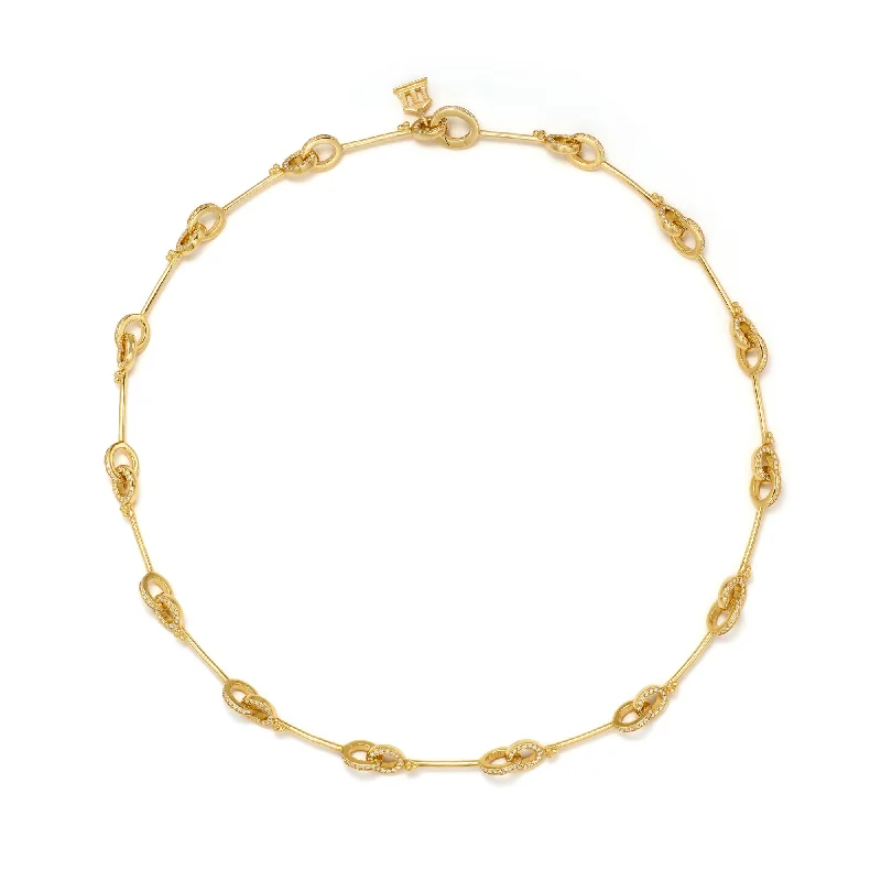 women bridal gold necklaces -18K Small Orsina Necklace