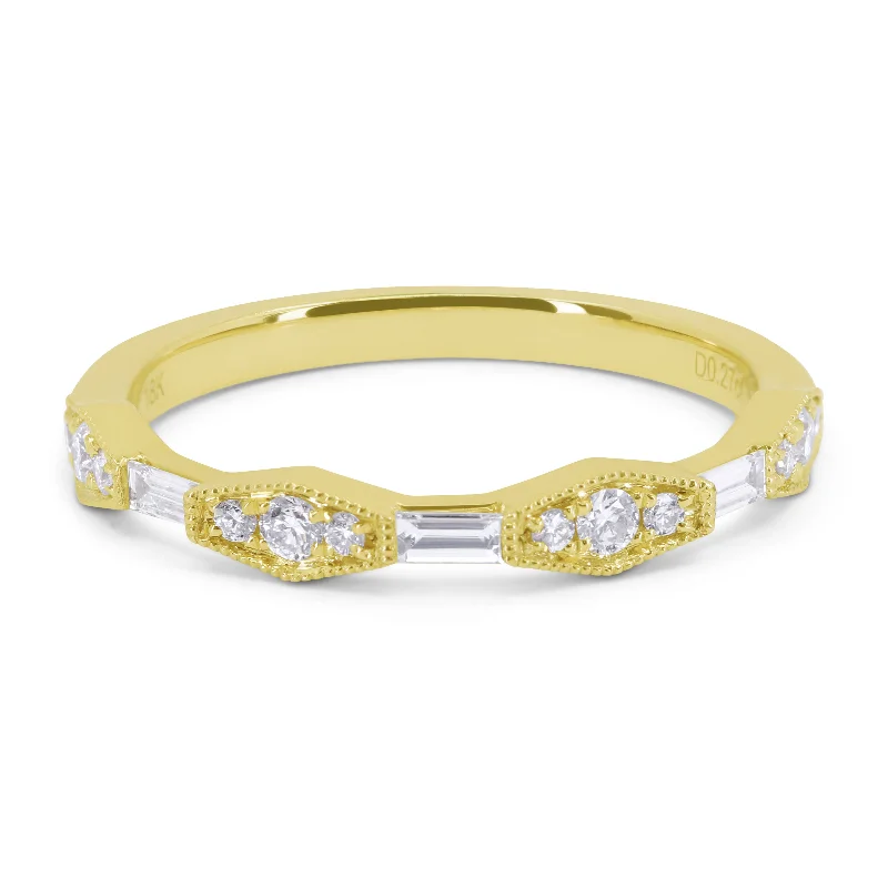 women pear-shaped engagement rings -14K Yellow Gold,white Diamond Ring