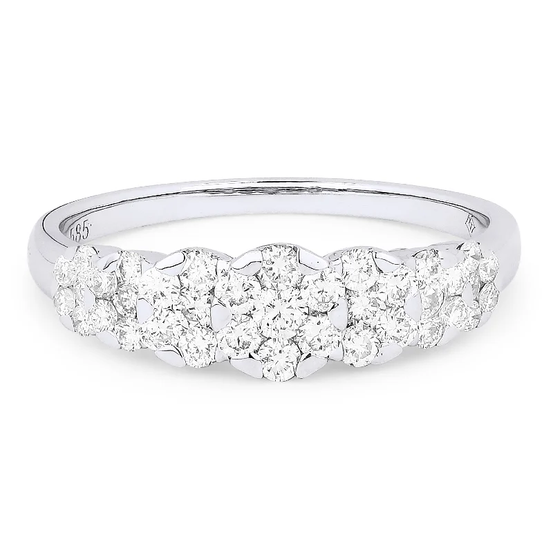 women white gold engagement rings -14K White Gold,white Diamond Ring