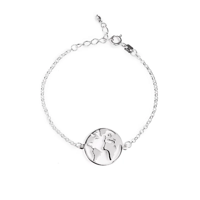 women crystal bracelets -World Silver Bracelet