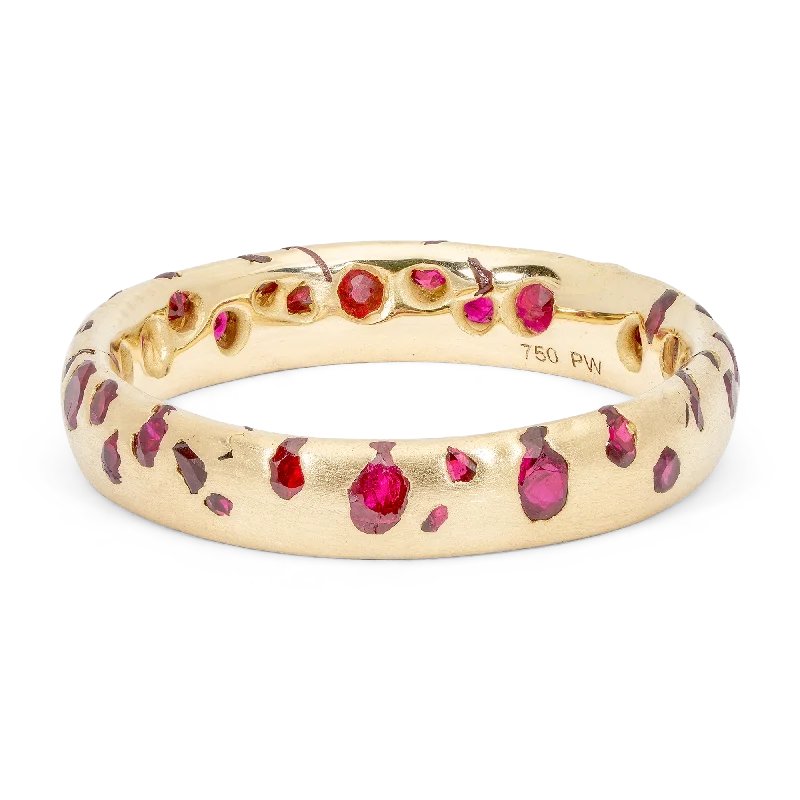 women gemstone rings -Ruby Confetti Ring - Size 7 - 11002