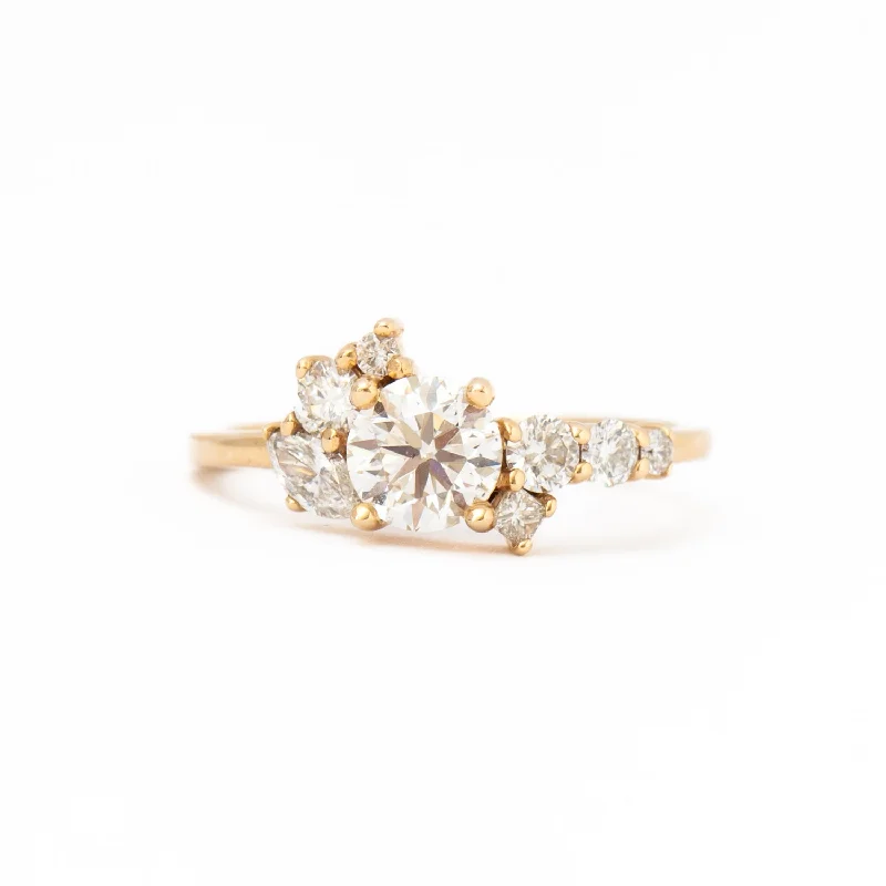 women affordable rings -Exclusive Prism Diamond Cluster Ring