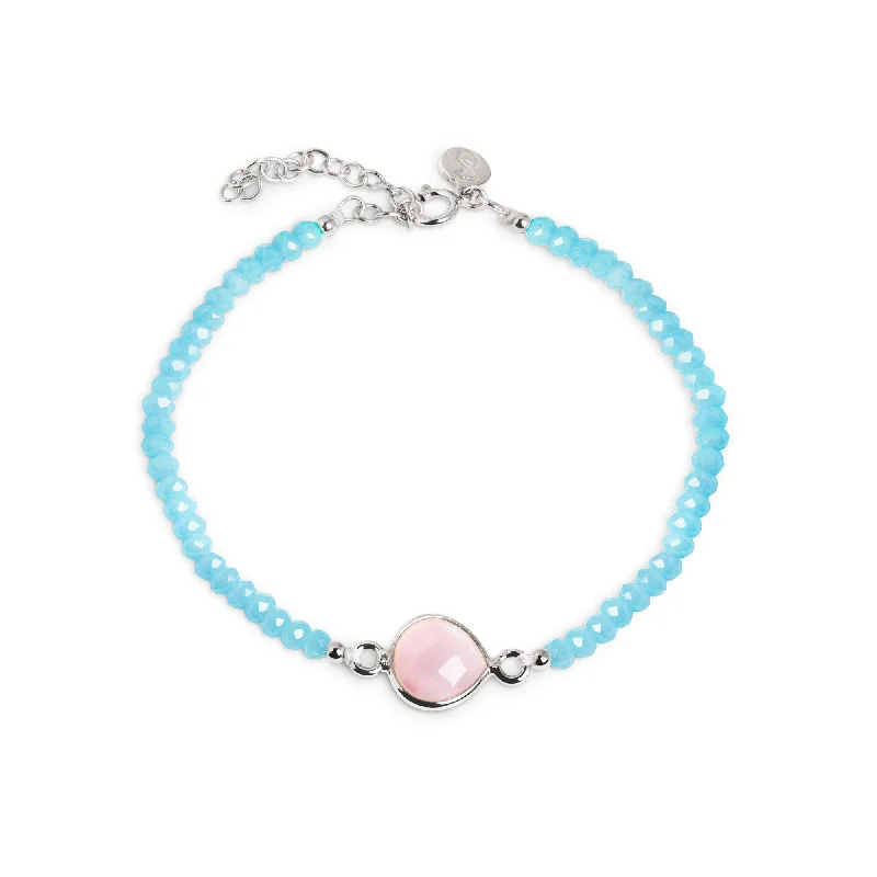 women statement bracelets -Sky Drop Silver Bracelet