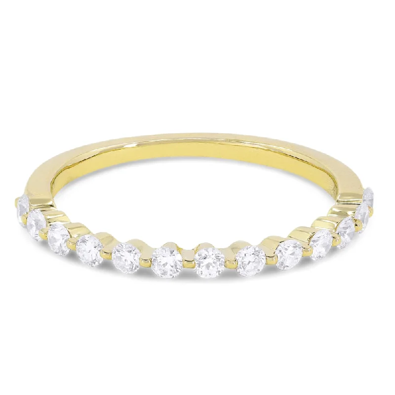 women art deco engagement rings -14K Yellow Gold,white Diamond Ring