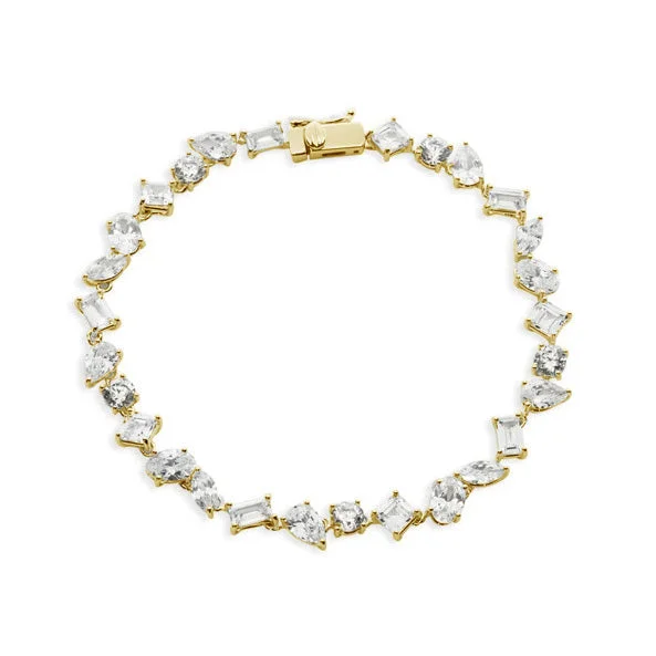 women chunky bracelets -THE MULTI STONE TENNIS BRACELET