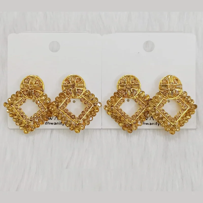 women butterfly earrings -Dhwani Gold Plated Austrian Stone Studs Earrings