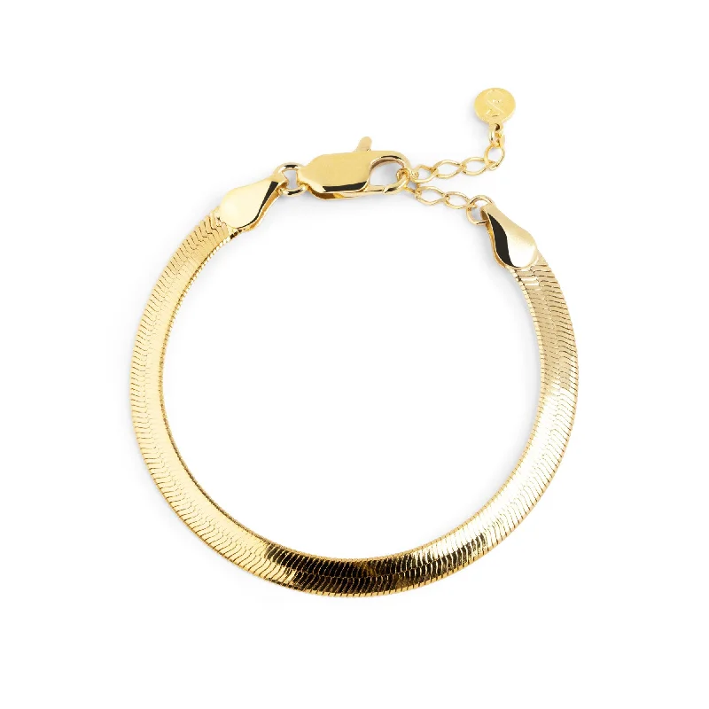 women gold bangles -Lisse Gold Bracelet