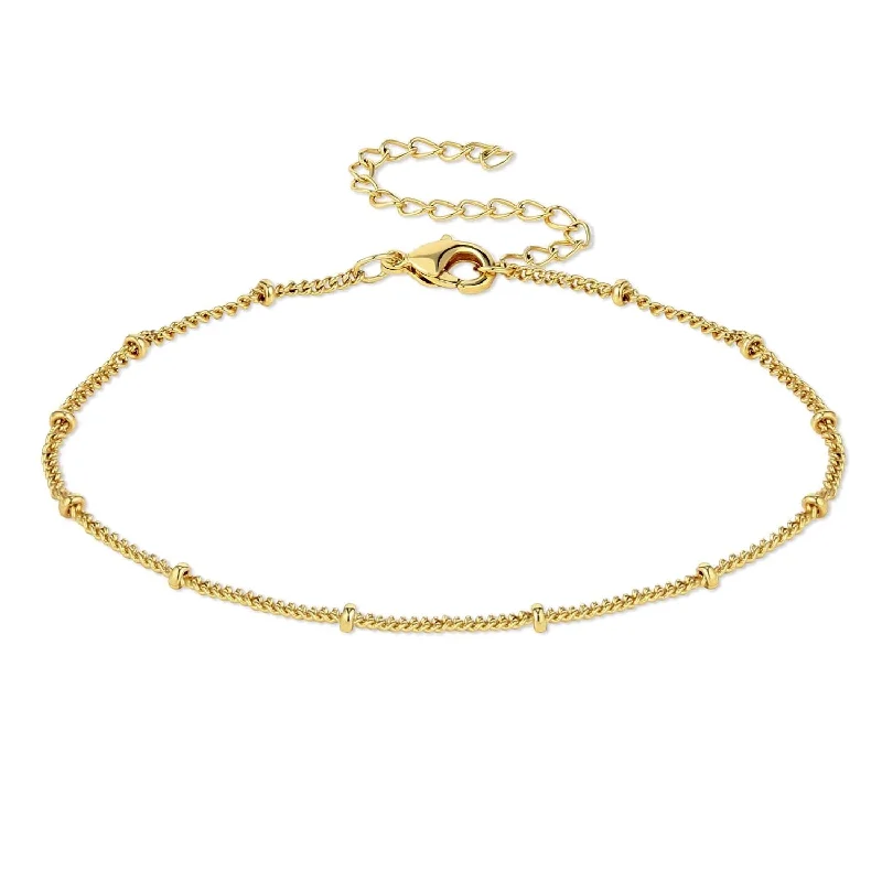 women statement bracelets -Minimal Satellite Chain Bracelet