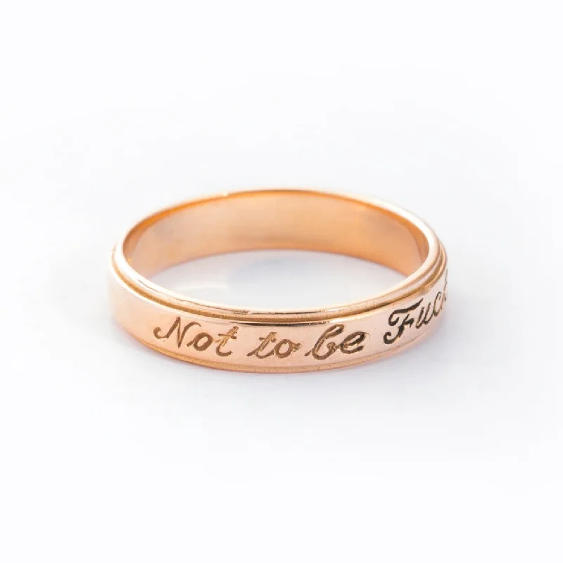 women stackable rings -Rose Gold Not To Be... Ring