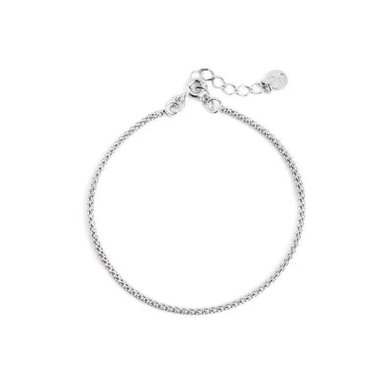 women stack bracelets -Kelly Silver Bracelet