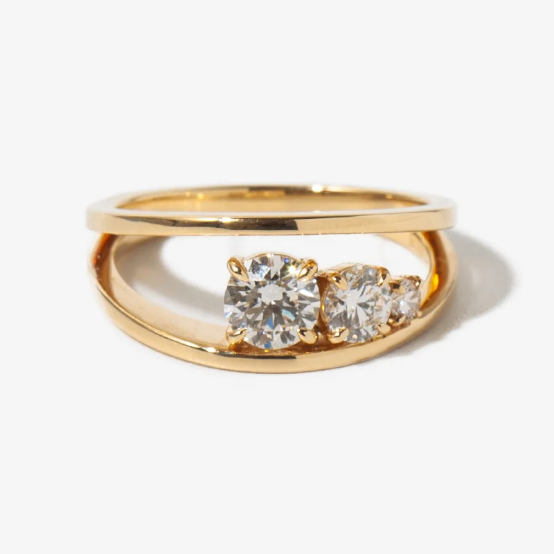 women gold engagement rings -Lab-Grown Diamond Empath Ring