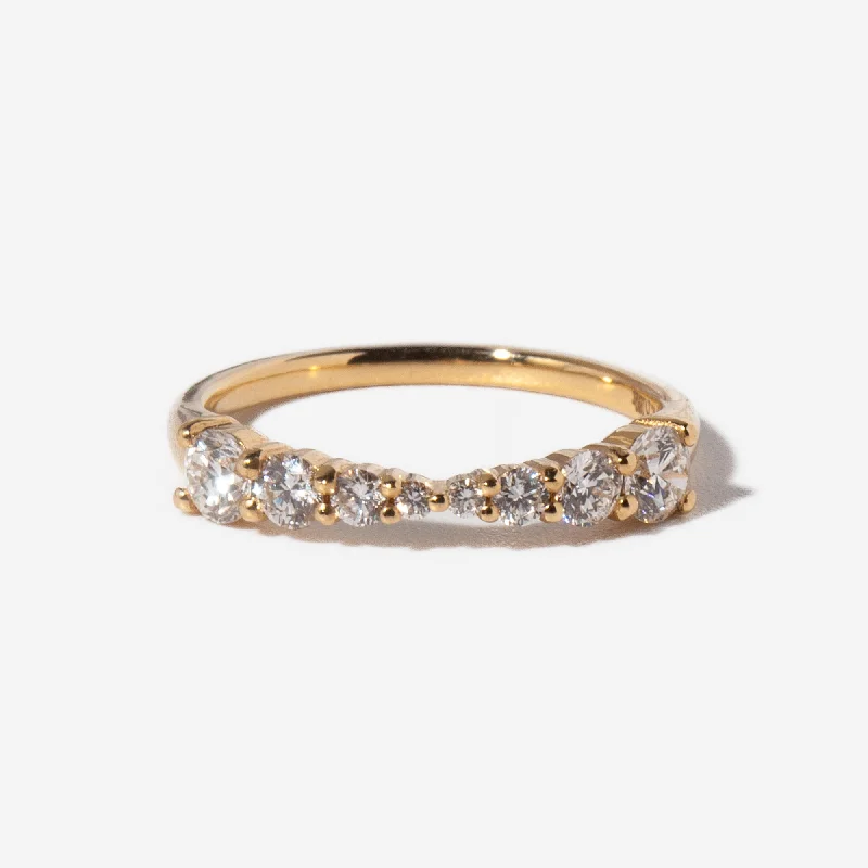 women affordable engagement rings -Diamond Pinch Band