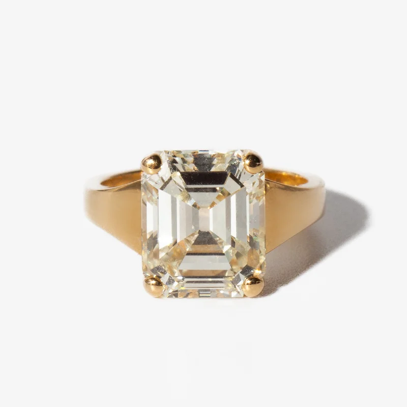 women anniversary rings -6.00 ct Vintage Emerald-cut Simone Ring