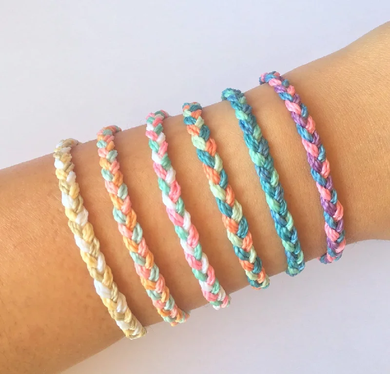 women thin bracelets -Braided String Bracelet/Anklet