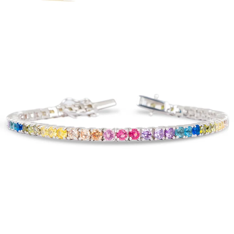 women bangles sets -THE RAINBOW TENNIS BRACELET