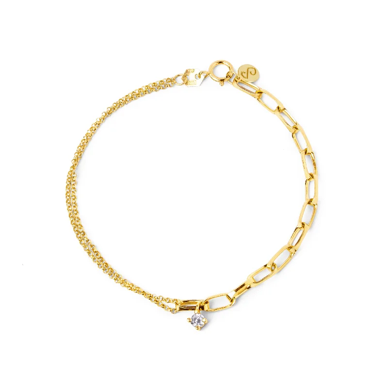 women minimalist bangles -Chic Spark Gold Bracelet