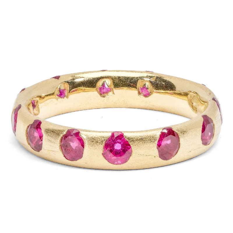 women minimalist rings -Ruby Celeste Ring - Size 6.5 - 9834