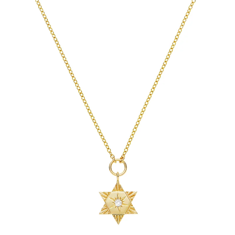 women vintage necklaces -Star of David Necklace