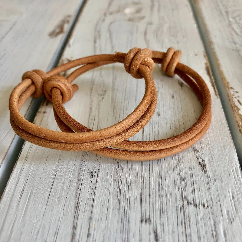 women wedding bracelets -Natural Leather Bracelet, Simple Bracelet, Couple Bracelets, His and Hers Bracelets, Minimalist