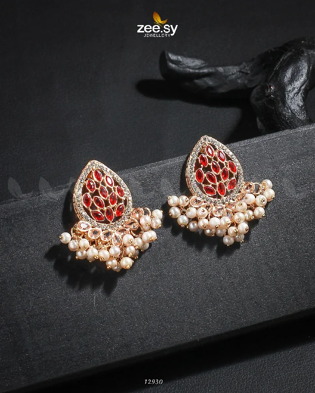 women heart earrings -Faisha Earrings