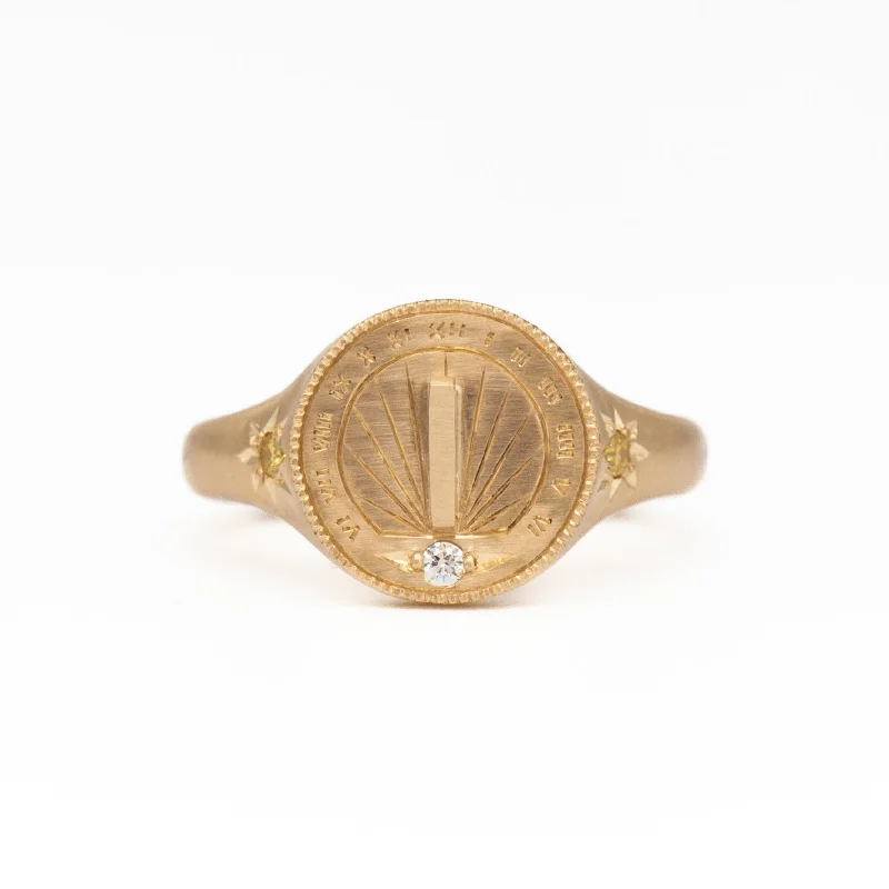 women custom rings for women -Golden Hour Signet Ring